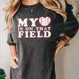 My Heart Is On That Court Baseball Mom Women's Comfort Colors T-Shirt Pepper My Heart Is On That Court Baseball Mom Women's Comfort Colors T-Shirt Pepper