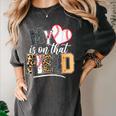 My Heart Is On That Field Mother's Day Baseball Mom Women Women's Comfort Colors T-Shirt Pepper