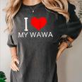 I Heart My Wawa Raglan Baseball Tee Women's Comfort Colors T-Shirt Pepper I Heart My Wawa Raglan Baseball Tee Women's Comfort Colors T-Shirt Pepper