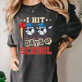 I Hit 100 Days Of School Baseball Kids Boy Teacher 100th Day Women's Comfort Colors T-Shirt Pepper I Hit 100 Days Of School Baseball Kids Boy Teacher 100th Day Women's Comfort Colors T-Shirt Pepper