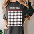I Hit 100 Days Of School Baseball Lover Teacher Student Women's Comfort Colors T-Shirt Pepper I Hit 100 Days Of School Baseball Lover Teacher Student Women's Comfort Colors T-Shirt Pepper