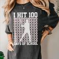 I Hit 100 Days Of School Boys Kids 100th Day Balls Baseball Women's Comfort Colors T-Shirt Pepper I Hit 100 Days Of School Boys Kids 100th Day Balls Baseball Women's Comfort Colors T-Shirt Pepper