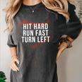 Hit Hard Run Fast Turn Left Baseball Player & Fan Premium Tri-Blend Women's Comfort Colors T-Shirt Pepper Hit Hard Run Fast Turn Left Baseball Player & Fan Premium Tri-Blend Women's Comfort Colors T-Shirt Pepper