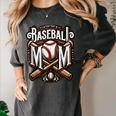 Home Run Baseball Mom Women's Comfort Colors T-Shirt Pepper