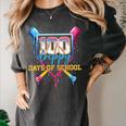 HUGvyn 100 Drippy Days Of School Baseball Ice Cream 100 Days Women's Comfort Colors T-Shirt Pepper HUGvyn 100 Drippy Days Of School Baseball Ice Cream 100 Days Women's Comfort Colors T-Shirt Pepper