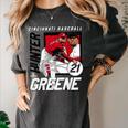 Hunter Greene Cincinnati MLB Baseball Players MLBHGR203M Women's Comfort Colors T-Shirt Pepper
