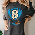 Ice Cream Baseball Glove 8th Birthday Edition Women's Comfort Colors T-Shirt Pepper Ice Cream Baseball Glove 8th Birthday Edition Women's Comfort Colors T-Shirt Pepper