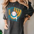 Ice Cream Baseball Mitt Drippy Scoop Baseball Sports Women's Comfort Colors T-Shirt Pepper Ice Cream Baseball Mitt Drippy Scoop Baseball Sports Women's Comfort Colors T-Shirt Pepper