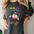 Ice Cream Drip Baseball Party 100 Days Of School Teacher Women's Comfort Colors T-Shirt Pepper