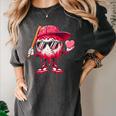 Ice Cream Drip Baseball Valentine's Day Spots Baseball Drip Women's Comfort Colors T-Shirt Pepper