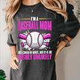 I'm A Baseball Mom Baseball Pitcher Catcher Baseball Player Women's Comfort Colors T-Shirt Pepper