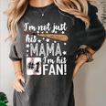 I'm Not Just His Mama I'm His 1 Fan Baseball Mom Women's Comfort Colors T-Shirt Pepper