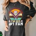 I'm Not Just His Mom Baseball Moms Baseball Mothers Women's Comfort Colors T-Shirt Pepper