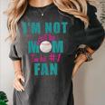 I'm Not Just His Mom I'm His Number One Fan Baseball Mom Women's Comfort Colors T-Shirt Pepper