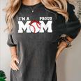 I'm A Proud Mom Baseball Mom Women's Comfort Colors T-Shirt Pepper I'm A Proud Mom Baseball Mom Women's Comfort Colors T-Shirt Pepper