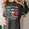 It's My 6733 Days Of School Baseball Ice Cream Dripping Women's Comfort Colors T-Shirt Pepper