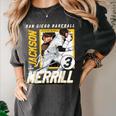 Jackson Merrill San Diego MLB Baseball Player MLBJME203M Women's Comfort Colors T-Shirt Pepper Jackson Merrill San Diego MLB Baseball Player MLBJME203M Women's Comfort Colors T-Shirt Pepper