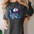 Jarrell Storm Chasers Baseball Big Logo Women's Comfort Colors T-Shirt Pepper Jarrell Storm Chasers Baseball Big Logo Women's Comfort Colors T-Shirt Pepper