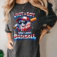 Just A Boy Who Loves Baseball Patriotic Drip For Youth Boys Women's Comfort Colors T-Shirt Pepper Just A Boy Who Loves Baseball Patriotic Drip For Youth Boys Women's Comfort Colors T-Shirt Pepper