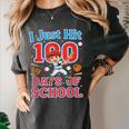 I Just Hit 100 Days Of School Baseball 100th Day Boys Kids Women's Comfort Colors T-Shirt Pepper