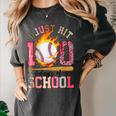I Just Hit 100 Days Of School Baseball Lovers Fans Boys Kids Women's Comfort Colors T-Shirt Pepper