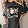 I Just Hit 100 Days Of School Camo Baseball 100 Days Smarter Women's Comfort Colors T-Shirt Pepper