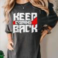 Keep Coming Back Celebrate Recovery Rehab NA AA Raglan Baseball Tee Women's Comfort Colors T-Shirt Pepper