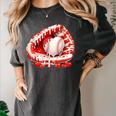 Kid Drip Ice Cream Baseball Heart Catcher Valentines Day Boy Women's Comfort Colors T-Shirt Pepper Kid Drip Ice Cream Baseball Heart Catcher Valentines Day Boy Women's Comfort Colors T-Shirt Pepper