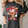 Kids Baseball Drip Ice Cream Apparel Kids Boys Valentine Women's Comfort Colors T-Shirt Pepper