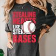 Kids Stealing Hearts Like I Steal Bases Cute Baseball Boys Women's Comfort Colors T-Shirt Pepper Kids Stealing Hearts Like I Steal Bases Cute Baseball Boys Women's Comfort Colors T-Shirt Pepper