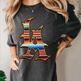 LA Sarape Los Angeles LA Sarape East LA Baseball Mexican Premium Tri-Blend Women's Comfort Colors T-Shirt Pepper