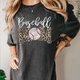 Leopard Baseball Mom Matching Softball Mama Family Matching Women's Comfort Colors T-Shirt Pepper Leopard Baseball Mom Matching Softball Mama Family Matching Women's Comfort Colors T-Shirt Pepper