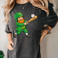 Leprechaun Playing Baseball St Patricks Day Men Boys Kids Women's Comfort Colors T-Shirt Pepper Leprechaun Playing Baseball St Patricks Day Men Boys Kids Women's Comfort Colors T-Shirt Pepper