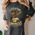 Littleton Longnecks Retro Minor League Baseball Women's Comfort Colors T-Shirt Pepper Littleton Longnecks Retro Minor League Baseball Women's Comfort Colors T-Shirt Pepper