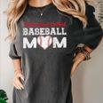 Loud And Proud Baseball Mom Baseball Mom Heart Women's Comfort Colors T-Shirt Pepper