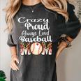 Loud And Proud Baseball Mom Messy Bun 2024 Women's Comfort Colors T-Shirt Pepper