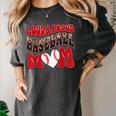 Loud Proud Baseball Mom Red Team Leopard Baseball Mom Squad Women's Comfort Colors T-Shirt Pepper