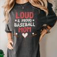 Loud Proud Baseball Mom Women's Comfort Colors T-Shirt Pepper