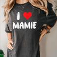 I Love Mamie Heart Grandma Grandmother Grandparent Raglan Baseball Tee Women's Comfort Colors T-Shirt Pepper I Love Mamie Heart Grandma Grandmother Grandparent Raglan Baseball Tee Women's Comfort Colors T-Shirt Pepper