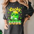 Lucky Dude Drip Baseball Shamrock St Patrick Men Boy Youth Women's Comfort Colors T-Shirt Pepper