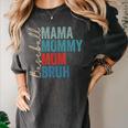 Mama Mommy Mom Bruh Baseball Mom Lover Mother's Day Women's Comfort Colors T-Shirt Pepper