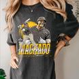 Manny Machado San Diego MLB Baseball Players MLBMMA302N Women's Comfort Colors T-Shirt Pepper Manny Machado San Diego MLB Baseball Players MLBMMA302N Women's Comfort Colors T-Shirt Pepper