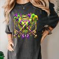 Mardi Gras Baseball Jester Hat New Orleans Men Women Kid Women's Comfort Colors T-Shirt Pepper Mardi Gras Baseball Jester Hat New Orleans Men Women Kid Women's Comfort Colors T-Shirt Pepper