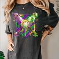 Mardi Gras Ice Cream Drip Baseball Sports For Men Women Kids Women's Comfort Colors T-Shirt Pepper