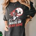 Mask On Fear Gone Baseball Catcher Softball Women's Comfort Colors T-Shirt Pepper Mask On Fear Gone Baseball Catcher Softball Women's Comfort Colors T-Shirt Pepper