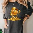 Melting Baseball Mascot Slugger Bat Cap Cartoon Women's Comfort Colors T-Shirt Pepper Melting Baseball Mascot Slugger Bat Cap Cartoon Women's Comfort Colors T-Shirt Pepper