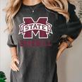 Mississippi State Baseball Bulldogs NCAA MS16 Women's Comfort Colors T-Shirt Pepper Mississippi State Baseball Bulldogs NCAA MS16 Women's Comfort Colors T-Shirt Pepper