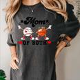 Mom Of Both Basketball Baseball Mom Women's Comfort Colors T-Shirt Pepper