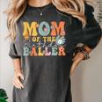 Mom Of The Birthday Baller Groovy Baseball Mom Women's Comfort Colors T-Shirt Pepper Mom Of The Birthday Baller Groovy Baseball Mom Women's Comfort Colors T-Shirt Pepper