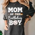 Mom Of The Birthday Boy Baseball Bday Family Women's Comfort Colors T-Shirt Pepper